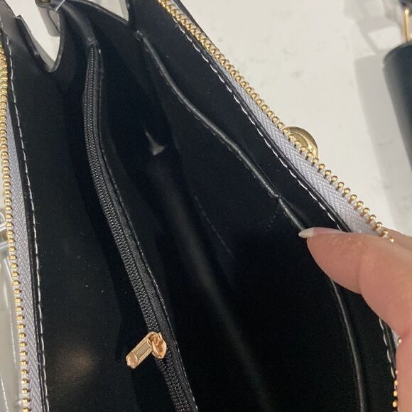 Cute Big Glasses Face Clutch Purse Gold - Picture 9 of 11